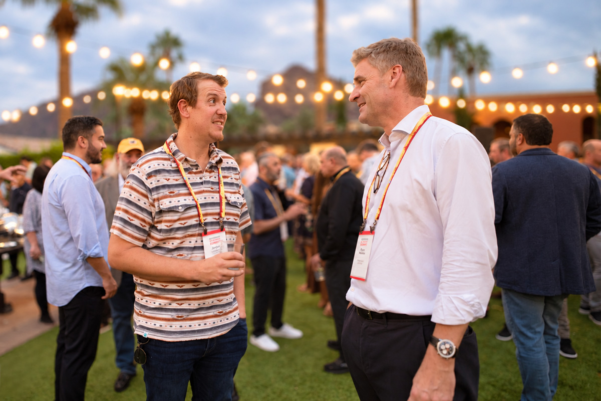 Suppliers and distributors connecting at an ASI event